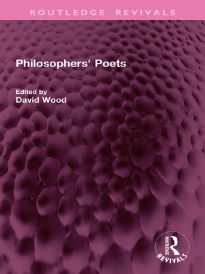 cover image of Philosophers' Poets